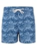 Cruz Badeshorts Werner in Print 3609 Blue Palm tree