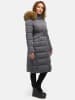 Tazzio Wintermantel "F806" - mit Kapuze - in Anthrazit