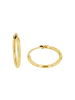 Amor Single Creole Gold 375/9 ct in Gold