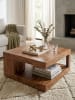 KADIMA DESIGN Couchtisch Massiv-Holz Sheesham 90 cm breit Design Wohnzimmer-Tisch