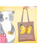 Mr. & Mrs. Panda Einkaufstasche Schmetterling Zitronenfalter mit... in Braun Pastell