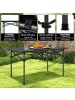 COSTWAY Campingtisch faltbar in Schwarz