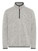 Man's World Fleecepullover in grau meliert