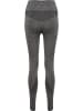 Newline Leggings Jaquard Damen in CHARCOAL GREY/TRUE BLACK