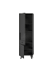 ebuy24 Vitrinenschrank Linea Grau 58 x 37 cm