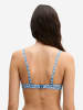 Marc O'Polo Bügel-Bikini-Top Shiny in coronet blue print