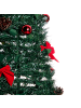 Beliani Weihnachtsbaum PINEORA in Grün/Rot - (W) 80 x (H) 185 x (L) 80 cm
