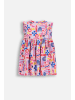 Coccodrillo Baumwollkleid mit kurzen Ärmeln in bunt