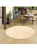 Snapstyle Hochflor Shaggy Teppich Palace Rund in Natur