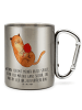 Mr. & Mrs. Panda Pott Katze Wolle mit Spruch in Silber
