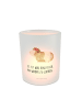 Mr. & Mrs. Panda Teelichthalter Meerschweinchen Weisheit mit Spruch in Transparent