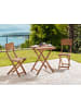 Beliani 3-tlg Bistro Set ARDORE in Braun