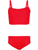 Aquarti Mädchen Bikini Set Zweiteilig Bikinislip Bustier in rot