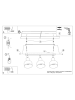 Nice Lamps Plafond KLEOME 3 Schwarz H 8