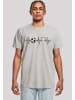 F4NT4STIC T-Shirt Herzschlag Fußball in grau meliert