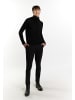 MO Herren Rollkragenpullover in Schwarz