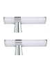 ZMH 2er-Set Spiegelleuchte in chrom 6W modern Neutralweiß L 35cm