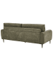 Beliani 3-Sitzer Sofa SKARO in Grün/Schwarz - (W) 214 x (H) 87 x (L) 89 cm