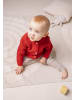 Stellou & friends Gerippter Strick-Cardigan in red