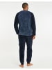 Threadbare Schlafanzug THB LW - Cube Lounge Set in Denim Blue / Navy