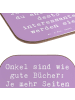 Mr. & Mrs. Panda Untersetzer Gläser Spruch Onkel Bücher mit Spruch in Lavendeltraum