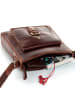 SID & VAIN Leder-Umhängetasche YALE Umhängetasche Cross-Body Bag echt Leder in braun