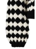 More & More gestreifter Pullover, voluminöse Ärmel in crochet stripe