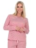 NORMANN Schlafanzug langarm Oberteil Pyjama Shirt Top in pink