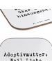 Mr. & Mrs. Panda Untersetzer Adoptivmutter Liebe mit Spruch in Weiß
