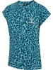 Hummel T-Shirt Hmlflowy Mädchen in BLUE CORAL