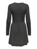 ONLY Strickkleid in Dark Grey Melange