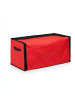 relaxdays Weihnachtskugel-Aufbewahrungsbox in Rot/ Schwarz - (B)62 x (H)30,5 x (T)30,5 cm