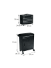 relaxdays Werkstattwagen in Schwarz - (B)59,5 x (H)104 x (T)28 cm