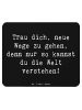 Mr. & Mrs. Panda Mousepad Spruch Unbekannte Orte erkunden mit Sp... in Schwarz