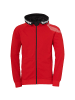 Kempa Kapuzenjacke Core 26 Kids in rot
