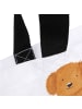 Mr. & Mrs. Panda Stofftasche Hund Flauschig mit Spruch in Weiß