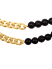 Steel_Art Schmuckset Frauen mit Armband und Halskette Set Vanez goldfarben in goldfarben