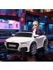 HOMCOM 12V Audi TT RS Kinderauto Weiß