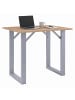 VCM  Holz Bartisch Stehtisch Tisch Tresen Xona 80x80 cm in Silber / Sonoma-Eiche
