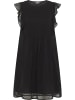 DreiMaster Damen Midikleid Mit Rüschen in SCHWARZ