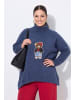 MIAMODA Rollkragenpullover in dunkles marine