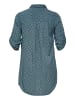 KAFFE curve Langarm - Hemd KCvalia in Graphic Blue Mirage Print