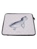 Mr. & Mrs. Panda Notebook Tasche Axolotl Schwimmen ohne Spruch in Grau Pastell