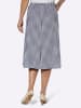 Sieh an! Faltenrock in marine-weiß-kariert
