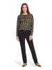 Betty Barclay Sweatshirt mit Kordelzug in Brown/Black