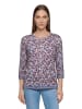 Betty Barclay Casual-Shirt mit Gummizug in Blau/Braun