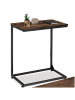 tectake Beistelltisch Cardiff 55,5 x 35 x 67 cm, Industrial Holz dunkel, rustikal