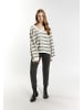 DreiMaster Vintage Damen Strickpullover in Wollweiss Marine