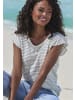 Vivance by Lascana Kurzarmshirt in creme-rauchblau