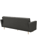 58 aufm Kessel SOFA 3-Sitzer mit Bettfunktion Kazia Flachgewebe anthrazit